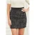 GUESS Secret Tweed Skirt B Black And White Comb