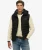 Fuji Gewatteerd Vest Met Capuchon Black