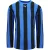 Puma V5.06 Lange Mouw Gestreept Shirt Blauw Zwart Heren Voetbal Top 700290 02