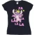 Li-cense Disney dames lilo & stitch angel fa la la katoenen t-shirt