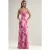 Maxi-jurk met Hartkraag en Bloemenprint
