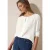Cecil Dames blouse van structuurmix in Wit