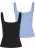 Urban Classics Top  blauw / zwart
