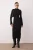 TRENDYOLMİLLA Dames Zwart Effen Maxi Lang Casual Bodycon Jurken