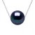 Ketting Black Pearl Zoetwater Ronde 11-12 mm Chain Convict White Gold 18k