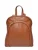 Anna Luchini Brown Rundleer Tas