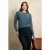 Angela Bow cardi in teal