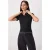 TRENDYOLMİLLA Dames Zwart Effen Kort Getailleerd T-shirts
