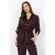 Soyaconcept blouse met ceintuur – donkerbruin