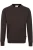 HAKRO 475 Comfort Fit Sweatshirt ronde hals chocolade, Effen