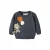 NAME IT BABY sweater met borduursels en print – donkerblauw