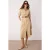 TRENDYOLMİLLA Dames Beige Effen Midi Kort Avond / Dagelijks Blousejurk Jurken