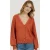 EsQualo Cardigan Lurex Rust