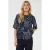 Saint Tropez top met print – donkerblauw/wit