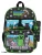 Minecraft Rugzak ‘Minecraft Backpack Kids Set – Creeper – Black/Green – School Bag with Lunchbox, Pencil Case & Keychain’  donkergroen
