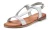 LASCANA Sandalen met riem  zilver