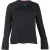 Hugo Boss top met lange mouwen en ringversiering in zwart polyester