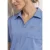 Street One Dames Poloshirt met korte mouwen en glitter in Blauw