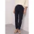 High Waist Barrel Leg Broek met elastische tailleband