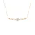 Ketting ketting verse zoetwater cultuur kralen 4-5 mm rozen, kristal preciosa en zilver 925 roze vergulde