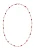 faina Ketting  rose-goud / rood