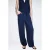 Mango lyocell straight leg broek – donkerblauw