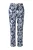 Ulla Popken Broek  donkerblauw / wit