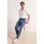 TRENDYOL MAN Heren Blauw Effen Normale taille Jeans