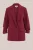 WE Fashion – Dames slim fit blazer met rimpeleffect – Slim Fit – Donkerrood –