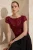 TRENDYOLMİLLA Dames Bordeaux Effen Kort Getailleerd Blouses