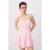 TRENDYOLMİLLA Dames Roze Stippen Kort / Mini Mouwloos Skater Jurken