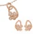 Orphelia Dames 925 Sterling Zilver Set: Ketting-Hanger + Oorbellen – Roze SET-6020/1