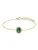 Lucardi Armband ‘Weinlese’  goud / groen