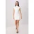 TRENDYOLMİLLA Dames Ecru Effen Kort / Mini Mouwloos Bodycon Jurken