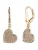 DKNY Oorbellen ‘HEART’  goud / transparant