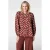 MS Mode blousetop met stippen bruin
