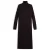 Tommy Hilfiger wollen gebreide midi jurk met kabels – donkerbruin
