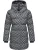 Ragwear Wintermantel ‘Niara’  grijs / zwart / wit