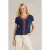 White Stuff Neva Embroidered Top Navy Multi