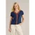 White Stuff Neva Embroidered Top Navy Multi
