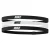 Nike 2.0 Elastische Hoofdband (Set van 3) (Zwart/Wit)
