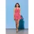 TRENDYOLMİLLA Dames Roze Bloemen Kort / Mini Mouwloos Recht Jurken