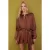 TRENDYOLMİLLA Dames Bruin Effen Extra Kort / Super Mini Lang Stijlvol/Avond Skater Jurken