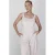 Accentil mouwloze top met wol beige met pailletten