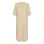 Kaffe zomerjurk beige