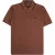 Fred Perry Limoengroen Poloshirt Met Dubbele Kraag En Kastanjebruine Kraag