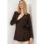 Lange Striksluiting Sjaalkraag Blazer