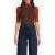 Scotch & Soda Elbow Slv Mock Neck Tee Arabian Spice