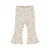 Dirkje gebloemde flared broek – wit