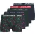 Jack & Jones Heren kerst boxershorts trunks jacxmas 5-pack donkerblauw/donkergroen